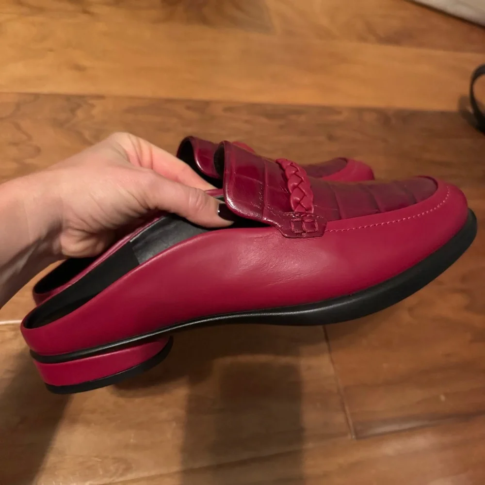 NWT ECCO Sculpted Lx Loafer Mule In Burgundy Sz 39 (8-8,5) - Picture 12 of 13